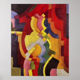 Farbige Formen (iii) bis August Macke Poster
