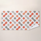 Farbige Formen (Korallen und Grau) Badehandtuch (Badehandtuch)