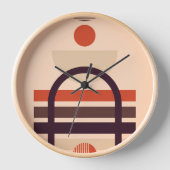 Farbige Formen künstlerische Zusammensetzung Uhr (Vorderseite)