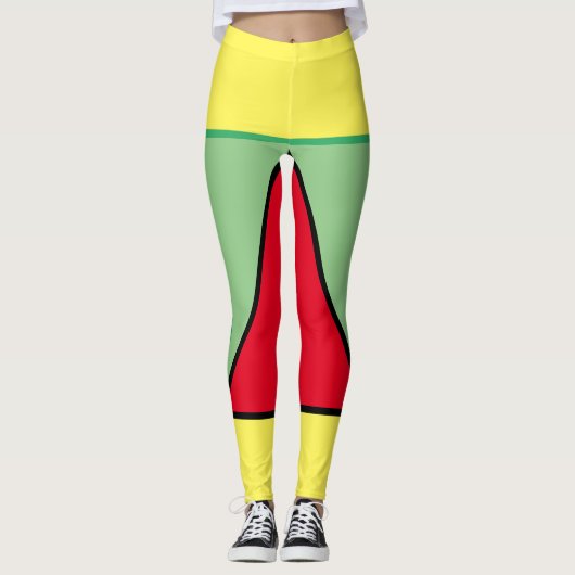 farbige Formen Leggings (Vorderseite)