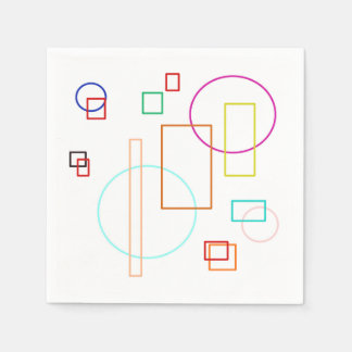 Farbige Formen Papier Napkin Serviette