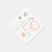 Farbige Formen Papier Napkin Serviette (Ecke)