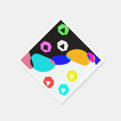 Farbige Formen Serviette (Ecke)