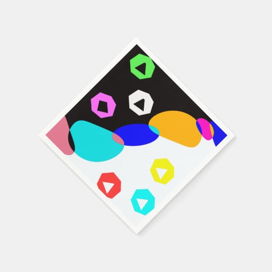 Farbige Formen Serviette (Ecke)