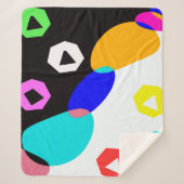 Farbige Formen Sherpadecke (Vorderseite)