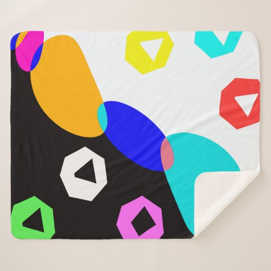 Farbige Formen Sherpadecke (Vorderseite (Horizontal))