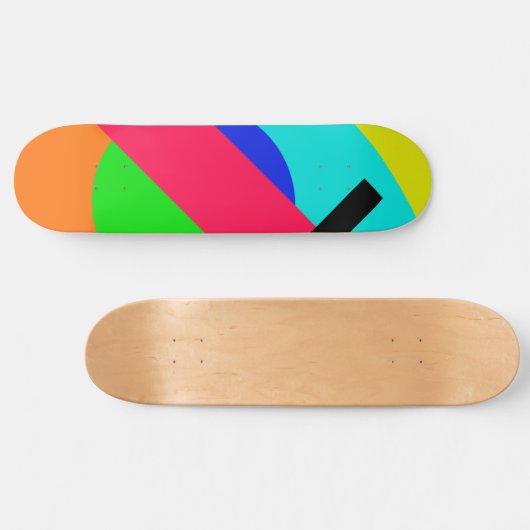 Farbige Formen Skateboard (Horizontal)