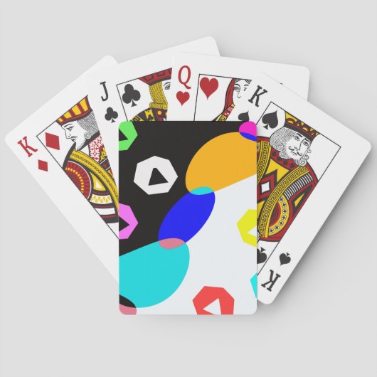 Farbige Formen Spielkarten (Rückseite)