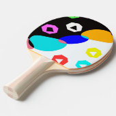 Farbige Formen Tischtennis Schläger (Vorderseite)