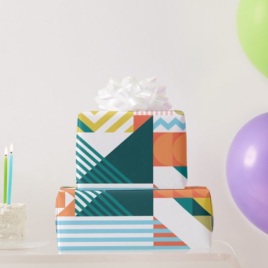 Farbige Formschöne Muster Geschenkpapier