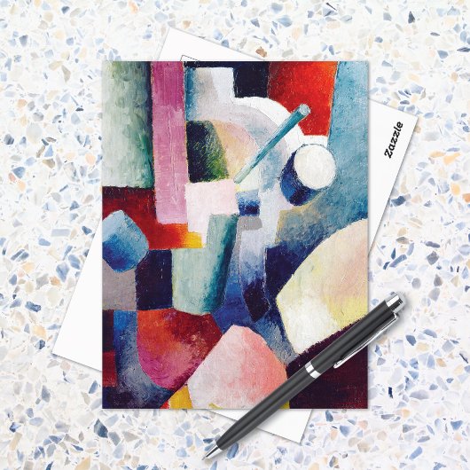 Farbige Formulare 1914 August Macke Postkarte