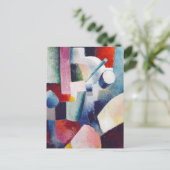 Farbige Formulare 1914 August Macke Postkarte (Stehend Vorderseite)