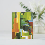 Farbige Formulare Abstrakter August Macke Postkarte (Stehend Vorderseite)