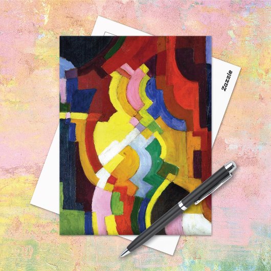 Farbige Formulare III August Macke Abstrakt Postkarte