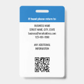 Farbige Foto-ID des Mitarbeiterlogos Rainbow-Farbe Ausweis (Rückseite)