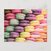 Farbige französische Macaron-Cookies Postkarte (Vorderseite)