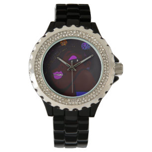 Farbige Frauen-Animation Armbanduhr