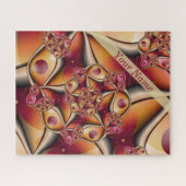 Farbige Freude Abstrakt Red Orange Fantasy Art Nam Puzzle (Horizontal)