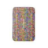 Farbige Friedenssymbole im Muster Thunder_Cove Badematte (Vorderseite Vertikal)