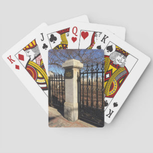 Farbige Friedhof Gate Playing Cards Spielkarten