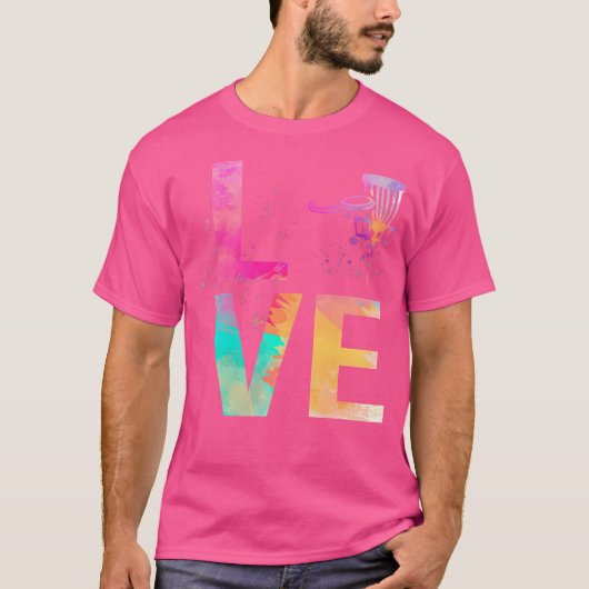 Farbige Frisbee-Golf-Mutter-Geschenke Frisbee-Golf T-Shirt (Vorderseite)
