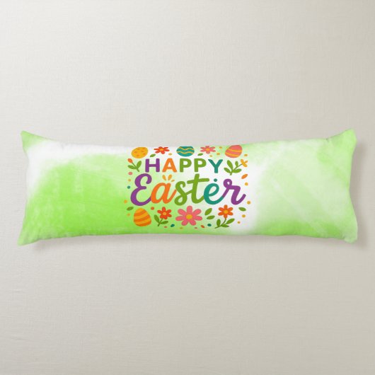 Farbige Frohe Ostern Seitenschläferkissen (Vorderseite)