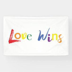 Farbige, fröhliche, kreative Gestaltung von Love W Banner