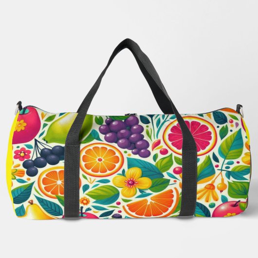 Farbige Früchte Duffle Bag (Vorderseite)