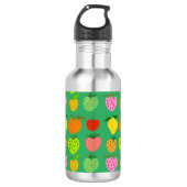 Farbige Früchte Edelstahlflasche (Vorderseite)