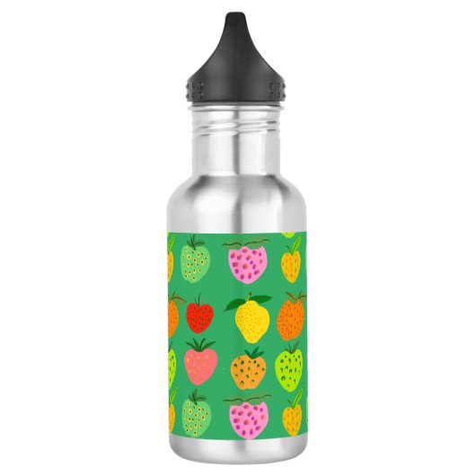 Farbige Früchte Edelstahlflasche (Links)