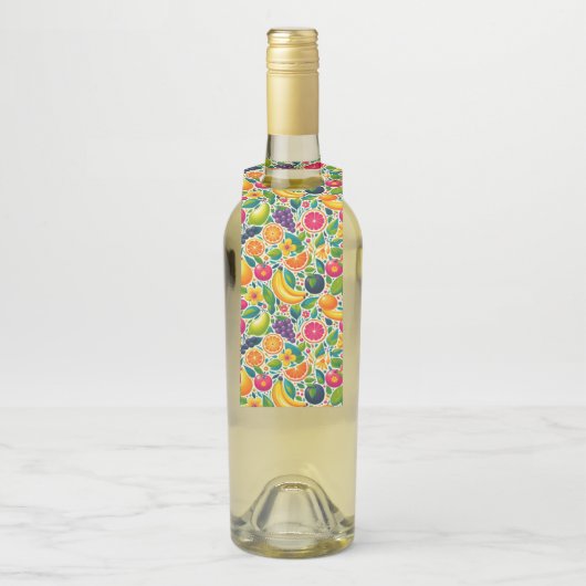 Farbige Früchte Flaschenanhänger (Auf Flasche)