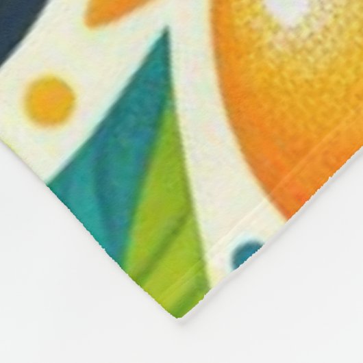 Farbige Früchte Fleecedecke (Ecke)