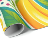 Farbige Früchte Geschenkpapier (Rolleneckpunkt)