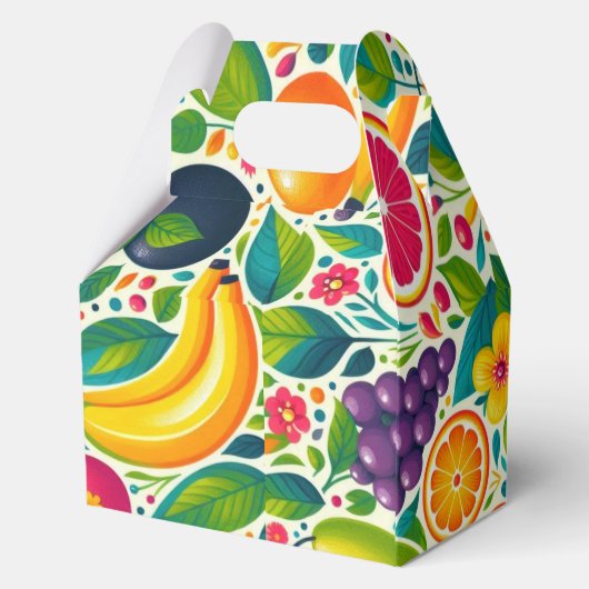 Farbige Früchte Geschenkschachtel (Rückseite)