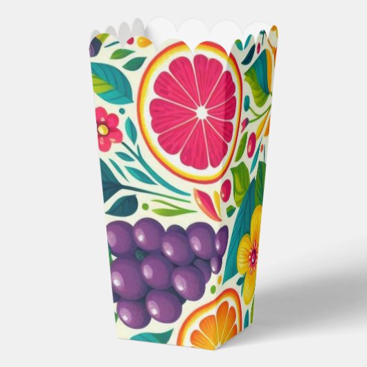 Farbige Früchte Geschenkschachtel (Rückseite)