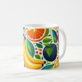 Farbige Früchte Kaffeetasse (VorderseiteRechts)