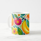 Farbige Früchte Kaffeetasse (Vorderseite Links)