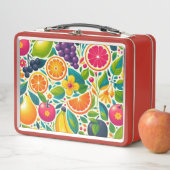 Farbige Früchte Metall Brotdose (Beispiel)