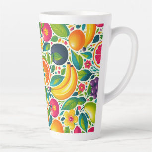 Farbige Früchte Milchtasse