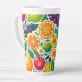 Farbige Früchte Milchtasse (Linke Ecke)