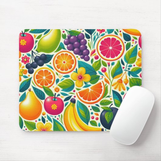 Farbige Früchte Mousepad (Mit Mouse)