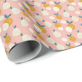 Farbige Früchte, nahtlose Hintergrundmuster. Geschenkpapier (Rolleneckpunkt)