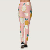 Farbige Früchte, nahtlose Hintergrundmuster. Leggings (Rückseite)