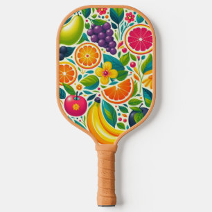 Farbige Früchte Pickleball Schläger