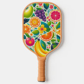 Farbige Früchte Pickleball Schläger (Rückseite)