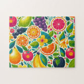 Farbige Früchte Puzzle (Horizontal)