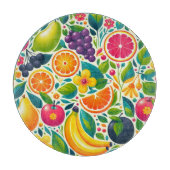 Farbige Früchte Schneidebrett (Vorderseite)