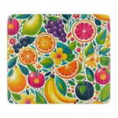 Farbige Früchte Schneidebrett (Vorderseite)
