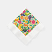 Farbige Früchte Serviette (Ecke)