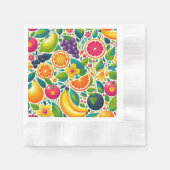Farbige Früchte Serviette (Vorderseite)